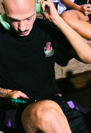 Camiseta Streetwear Urban Bowl Bear Preta