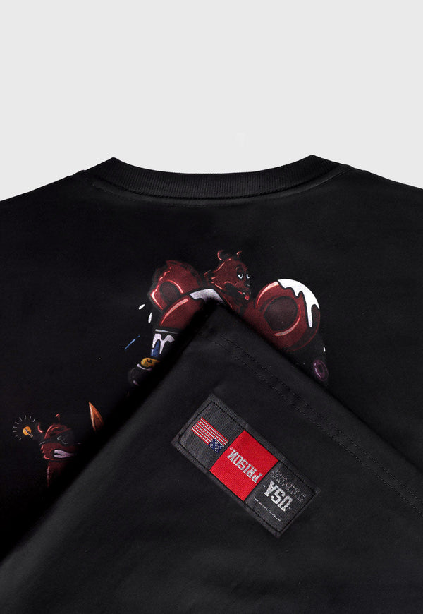 Camiseta Streetwear Urban Bowl Bear Preta