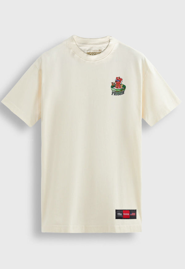 Camiseta Streetwear Urban Bowl Bear Off-white