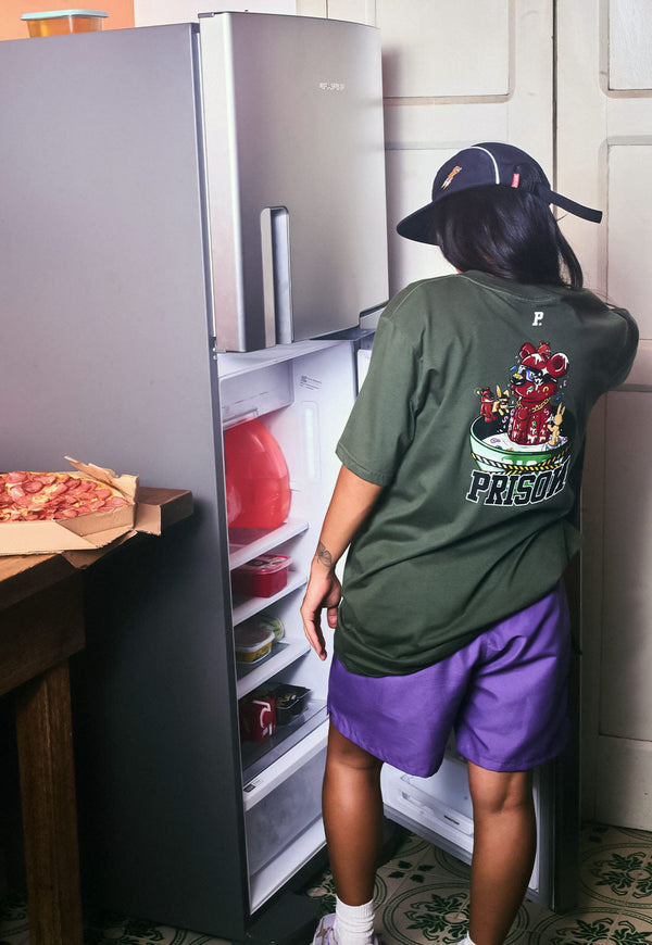 Camiseta Streetwear Urban Bowl Bear Verde