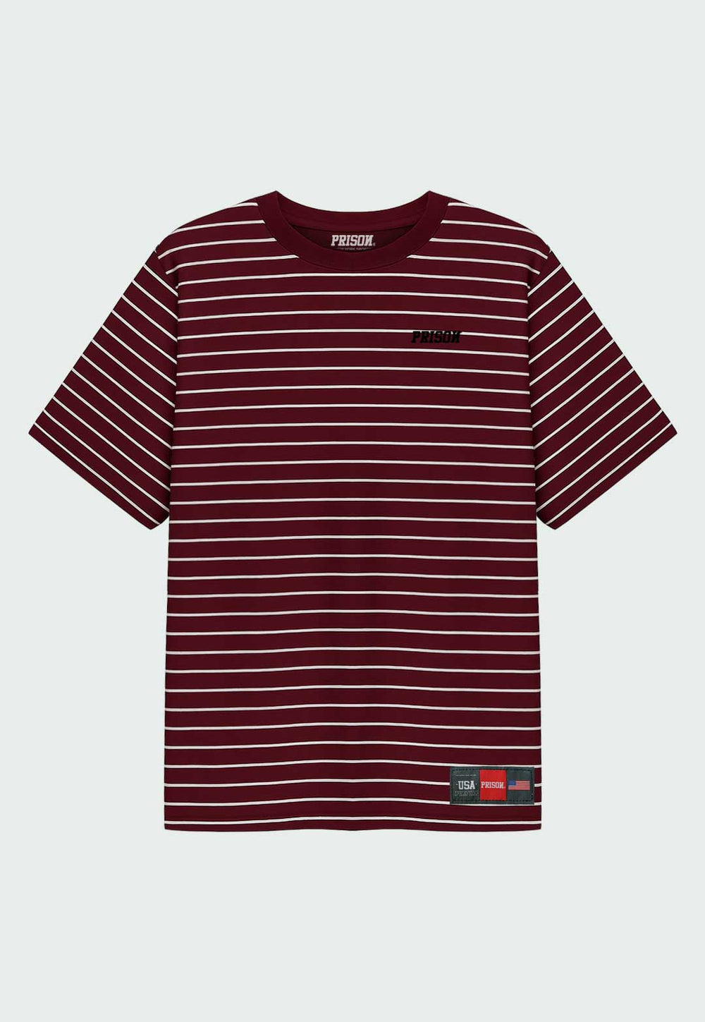 Camiseta Streetwear Listrada Vinho