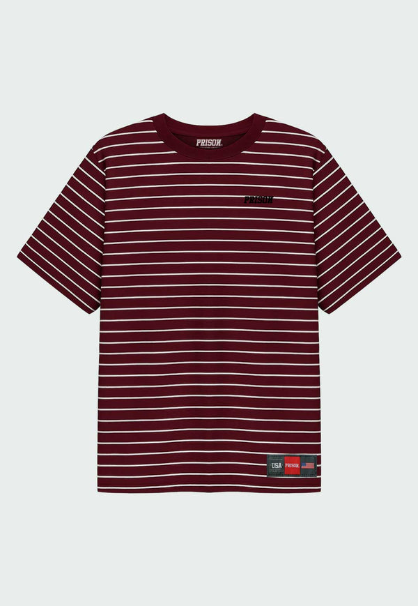 Camiseta Streetwear Listrada Vinho