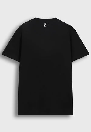 Camiseta Streetwear Oversized Logo Bold Preta