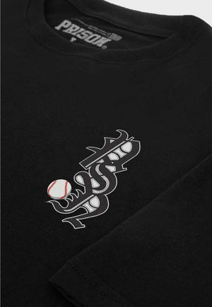 Camiseta Oversized Baseball Preta