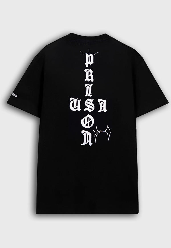 Camiseta Oversized Vertical Gothic Preta