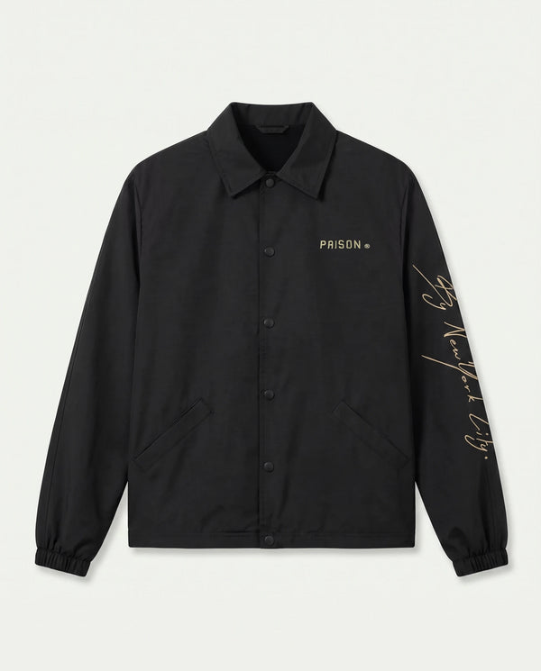 Coach Jacket corta vento Oversized Sovereign Preta
