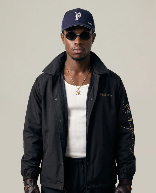 Coach Jacket corta vento Oversized Sovereign Preta