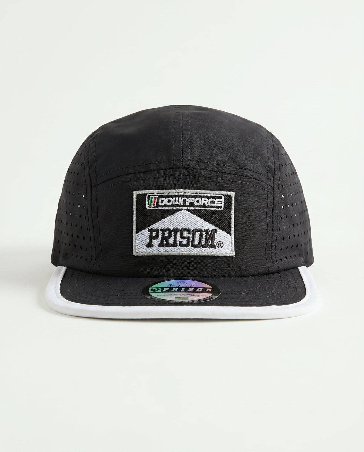 Boné five panel Airtech preto detalhe PRISON®