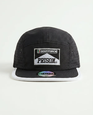 Boné five panel Airtech preto detalhe PRISON®