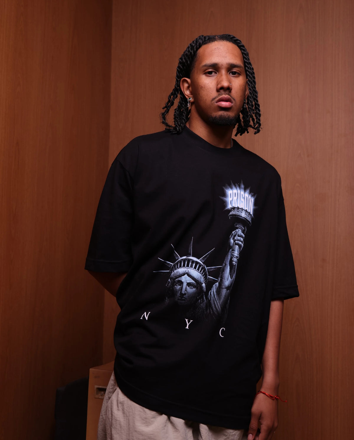 Camiseta Oversized Liberty Flame Preta