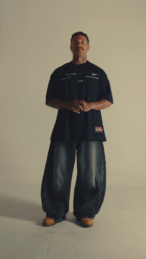 Camiseta minimal birds preta