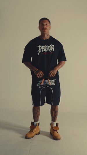 Camiseta oversized boxy core preta