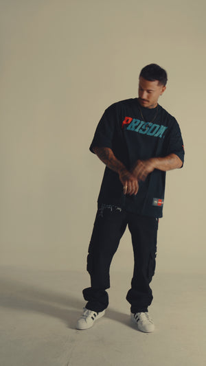 Camiseta oversized masculina dual colors