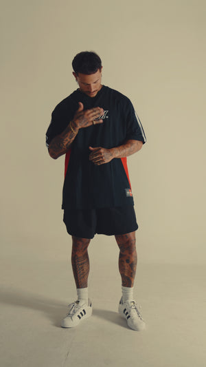 Camiseta oversized masculino blockcore