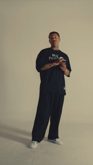 Camiseta oversized samurai preta