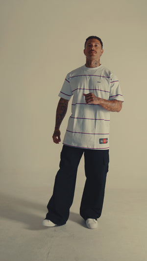 Camisa listrada Brooklyn Lines branca