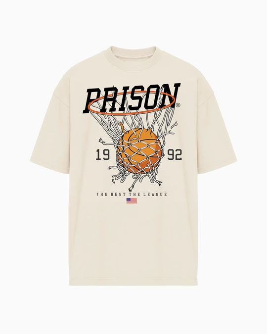 Camiseta oversized 1992 Basketball Net off-white PRISON® vista frontal