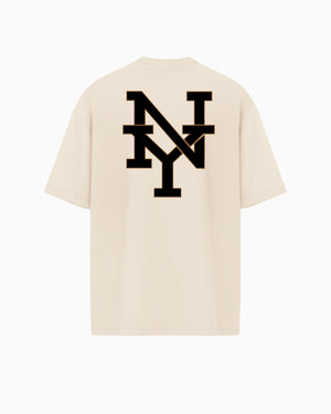 Camiseta oversized New York Arch off-white PRISON® vista das costas