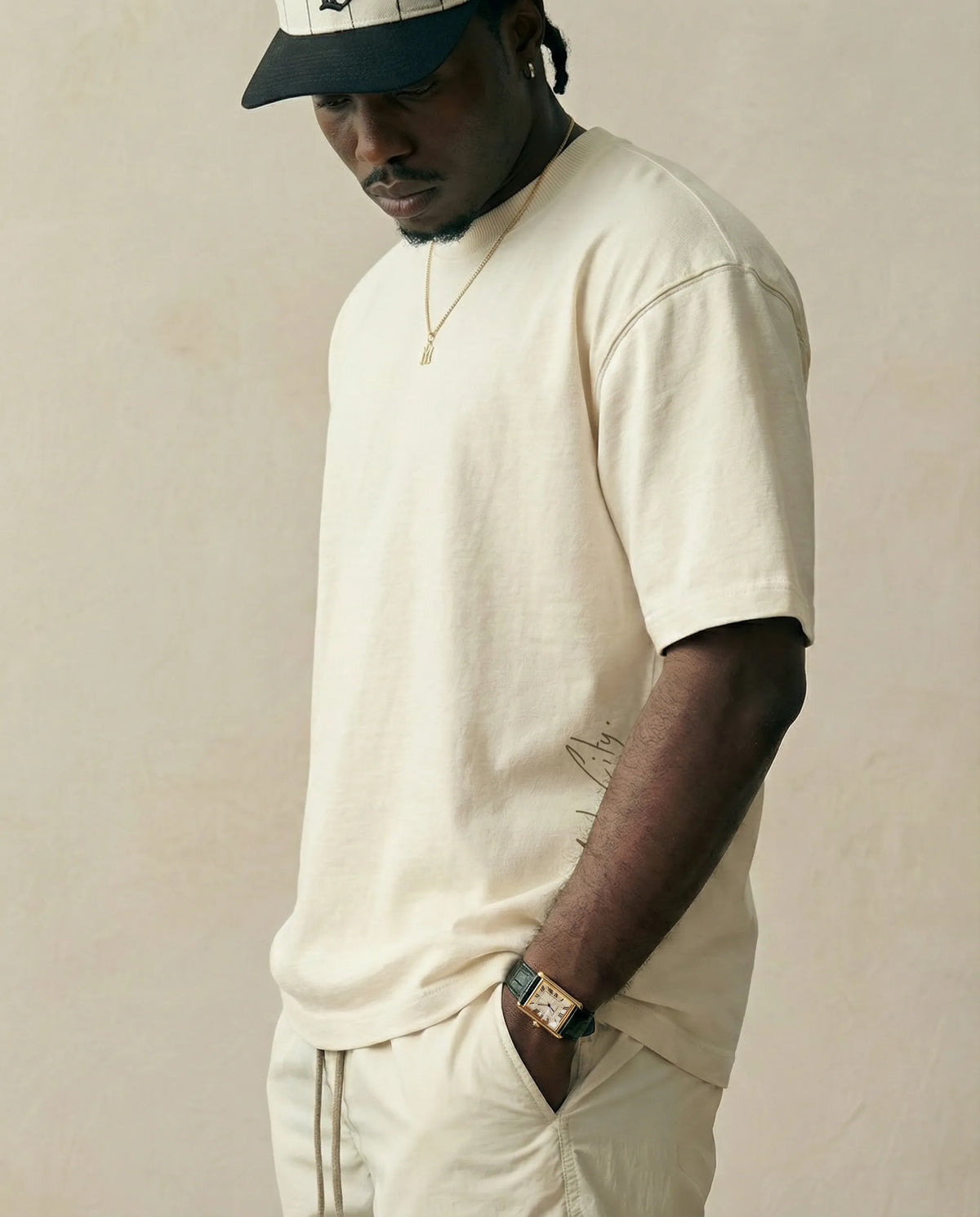 Camiseta Oversized By New York Club off white