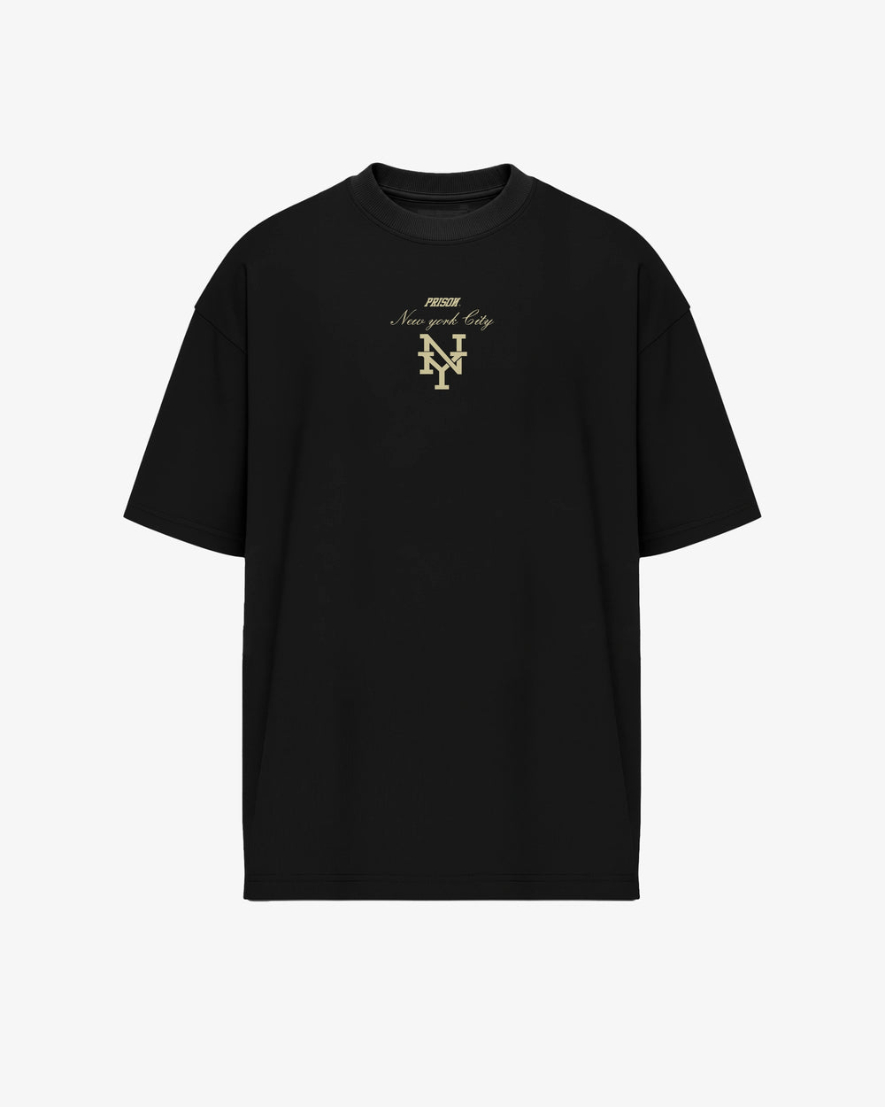 Camiseta Oversized NY Minimal Preta