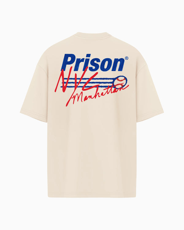 Camiseta Baseball Oversized NYC Manhattan Off-White