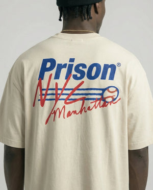 Camiseta Baseball Oversized NYC Manhattan Off-White