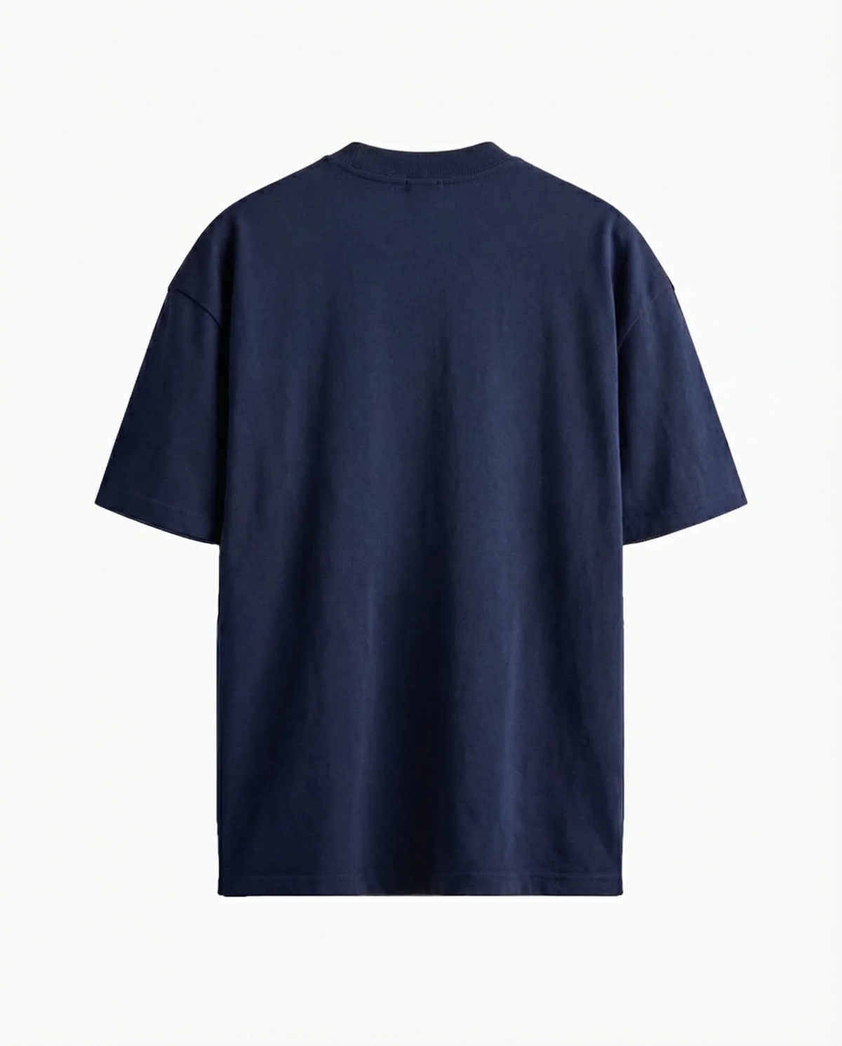 Camiseta oversized Queens Basketball azul-marinho PRISON® frente e costas