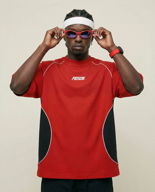 Camiseta Oversized Scarlet Raceway Vermelha