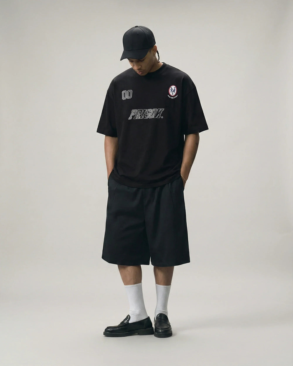 Camiseta Oversized Futebol americano 00 Preta