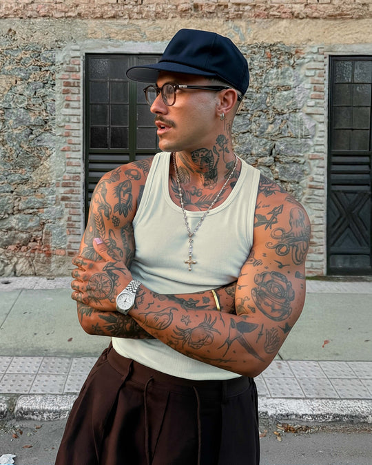 Regata canelada GTA Carl Johnson Off white