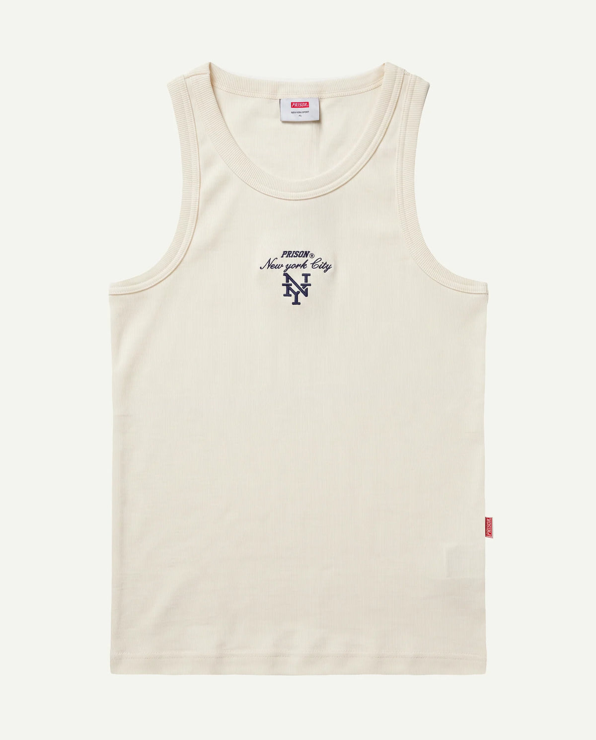 Regata canelada masculina off white New York Prison