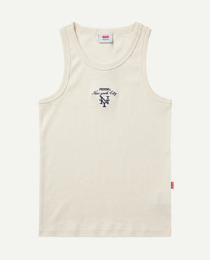 Regata canelada masculina off white New York Prison