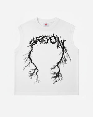 Regata machão over dark branca - Prison®Camiseta regata