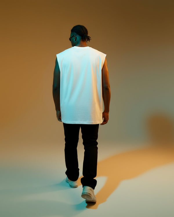 Regata machão over dark branca - Prison®Camiseta regata