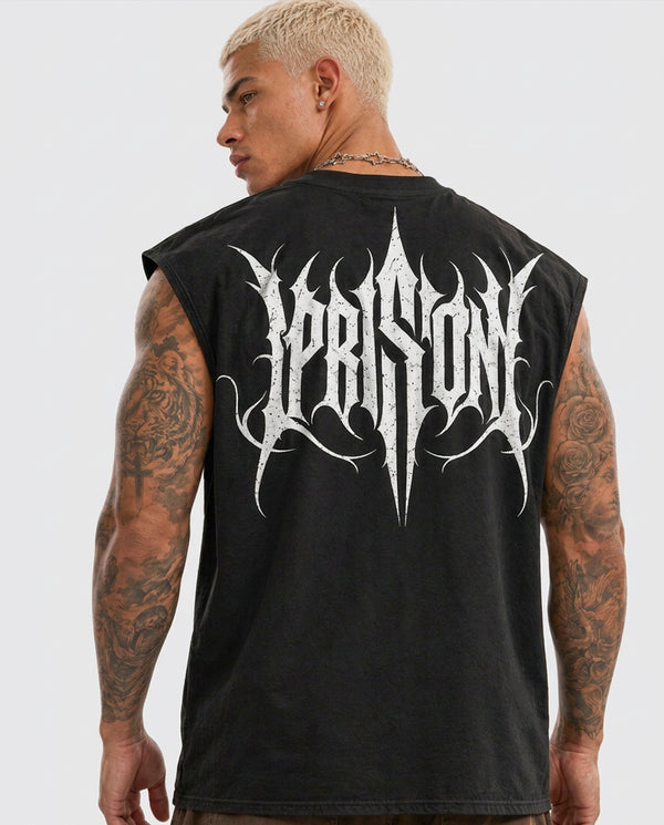 Regata Machão Masculina Prison Gothic Preta
