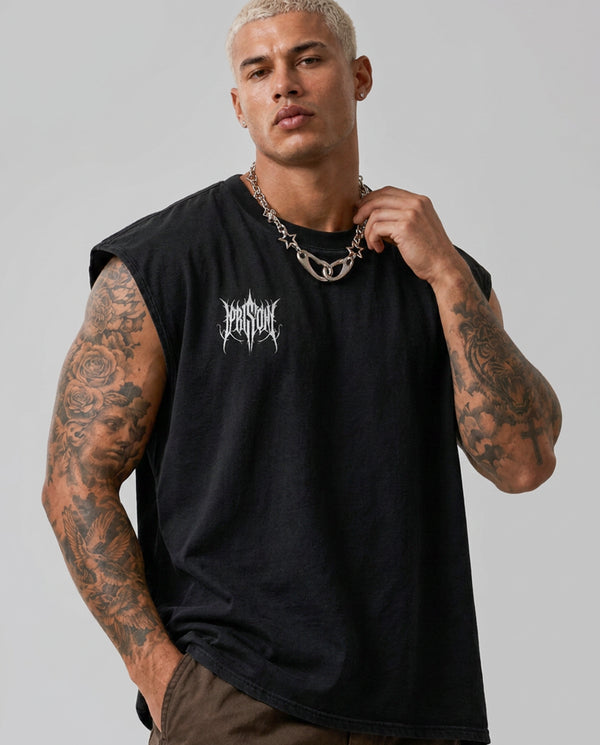 Regata Machão Masculina Prison Gothic Preta