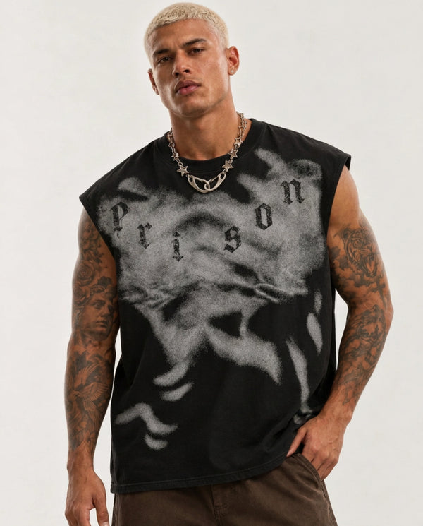 Regata Machão Masculina Prison Heavy Preta