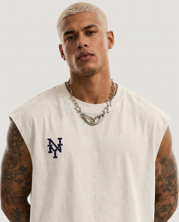 Regata Machão Masculina Prison Tribal NY Off White