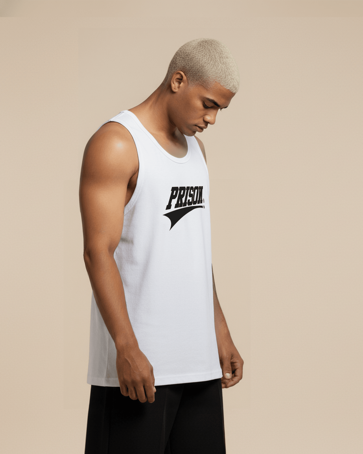 Regata streetwear Prison® branca - Prison®Camiseta