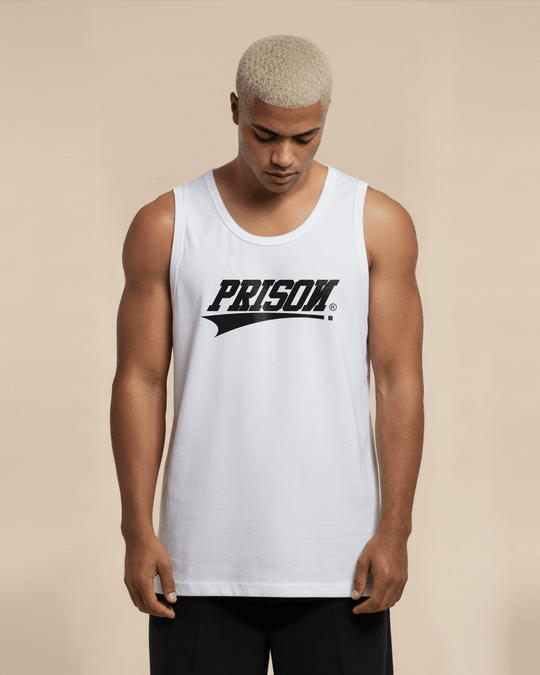 Regata streetwear Prison® branca - Prison®Camiseta