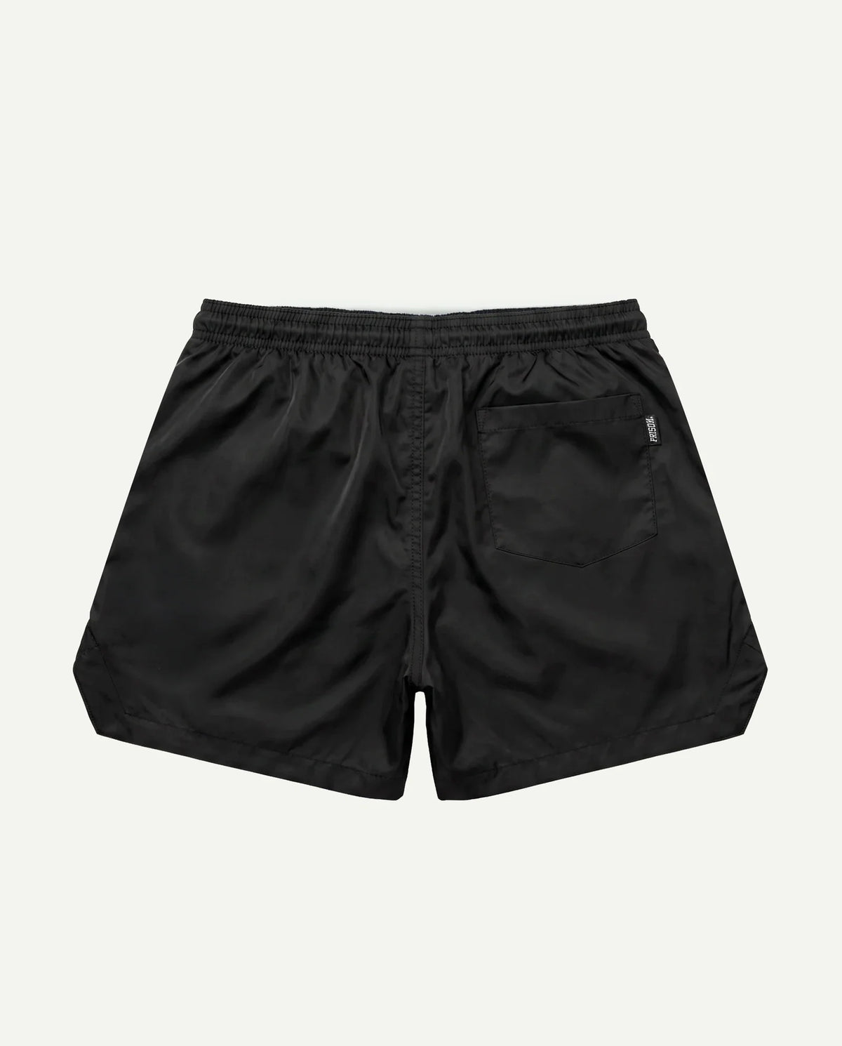 Costas do short masculino listrado Prison
