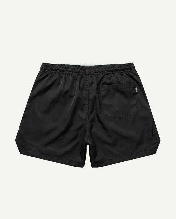 Costas do short masculino listrado Prison