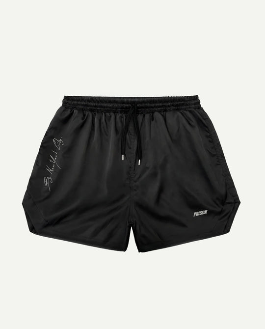Short masculino listrado Prison de frente