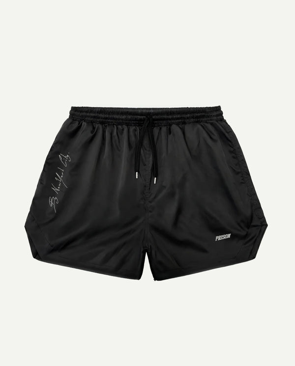 Short masculino listrado Prison de frente