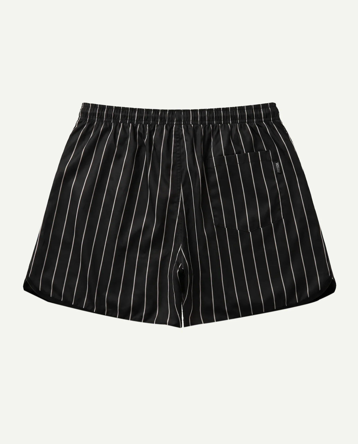 Short preto masculino New York Prison de frente