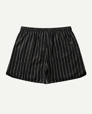 Short preto masculino New York Prison de frente