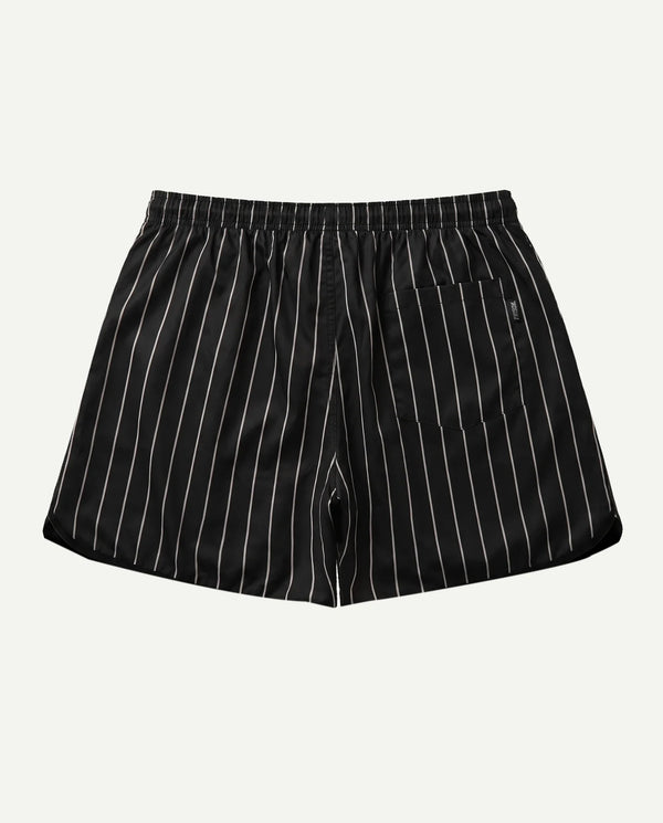 Short preto masculino New York Prison de frente