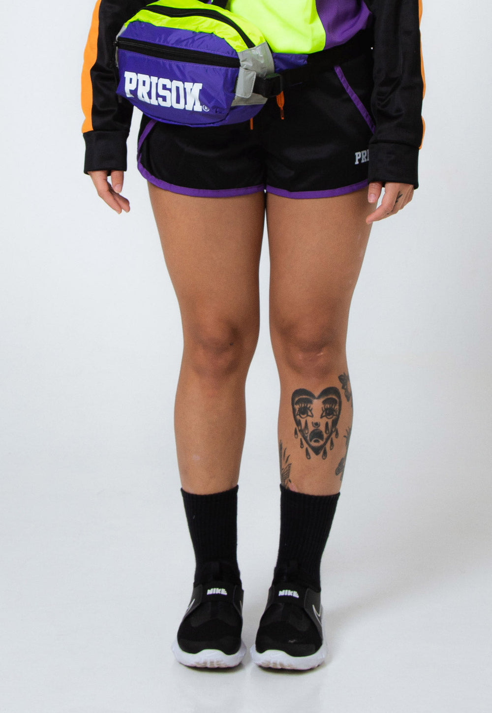 Short Dual Running Preto