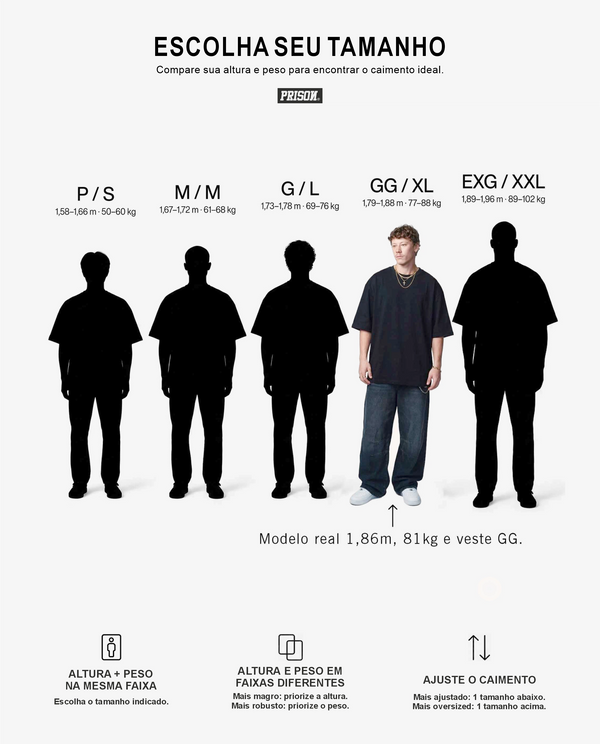 Camiseta Oversized Essencial NYC Preta