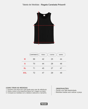 Regata Canelada Masculina PRISON® Verde Militar